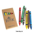 Mum Boya Kalemi 6lı Kraft Kutuda