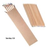 12 li Tam Boy Kuru Boya Kalemi, Karft Kutu İçinde