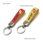 Deri Anahtarlık - Beyaz